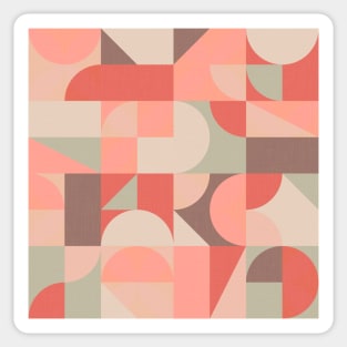 Mid Century Shapes N.07 / Hot Summer Geometry Sticker